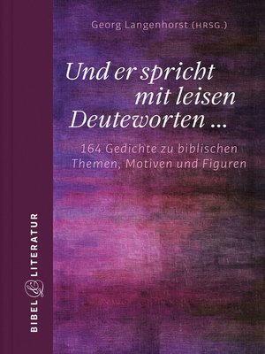 cover image of Und er spricht mit leisen Deuteworten...